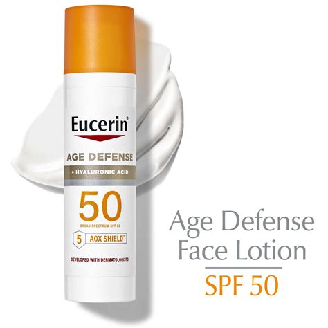 eucerin age defense spf 50 review|eucerin spf 50 face lotion.